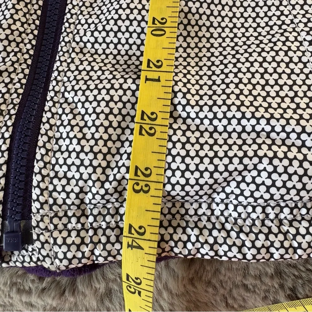 Peter Millar Wind Reversible Golf Jacket Coat Purple‎ Fleece Zip Up Athletic M